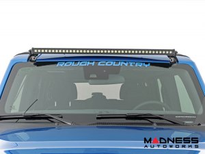 Ford Bronco Windshield Light Bar Kit - Rough Country - 40" Single Row LED Ford Bronco Windshield Light Bar Kit - Rough Country - 40" Single Row LED